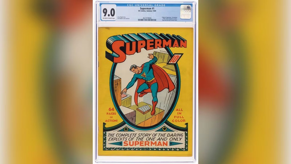 Asta record per una storica copia di Superman, trovata in&nbsp;soffitta